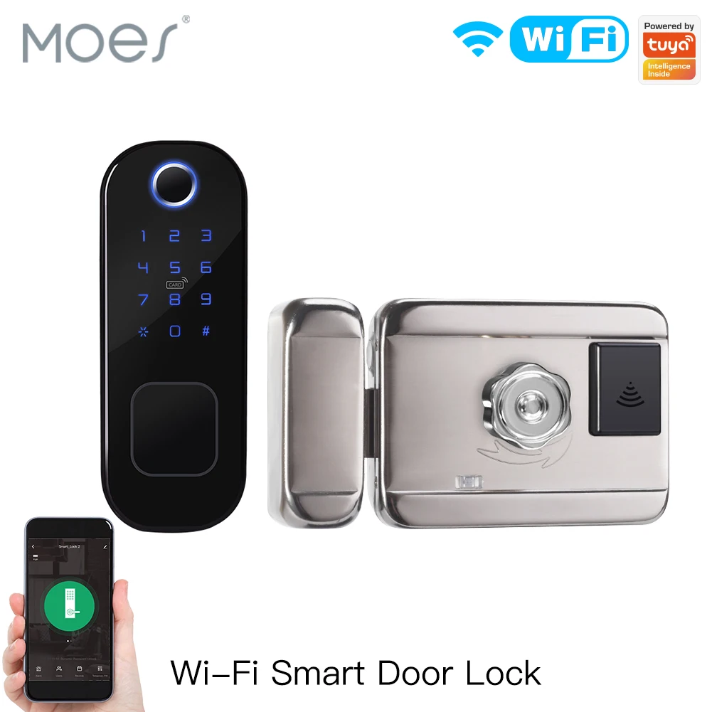 Home Security Ideas - MOES WiFi Tuya Smart Lock Door