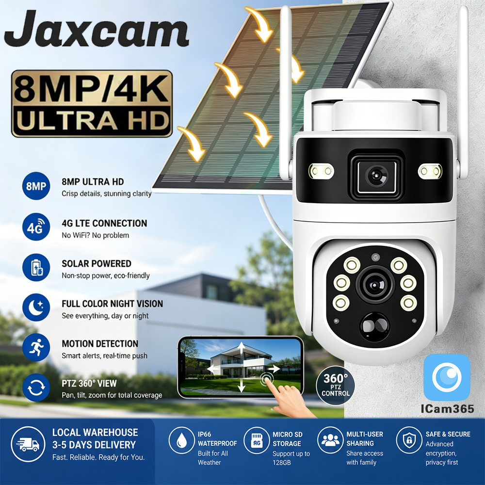 Ip Camera Outdoor 4K - Dual Screens 8MP 4K IP PTZ