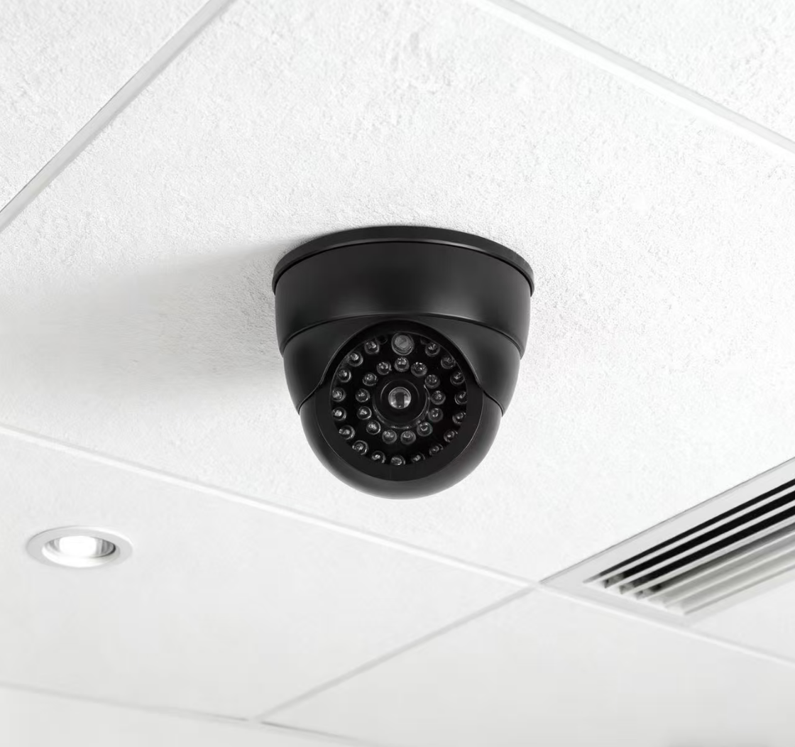 Home Security Ideas - Fake Conch Dome Dummy Camera Flashing