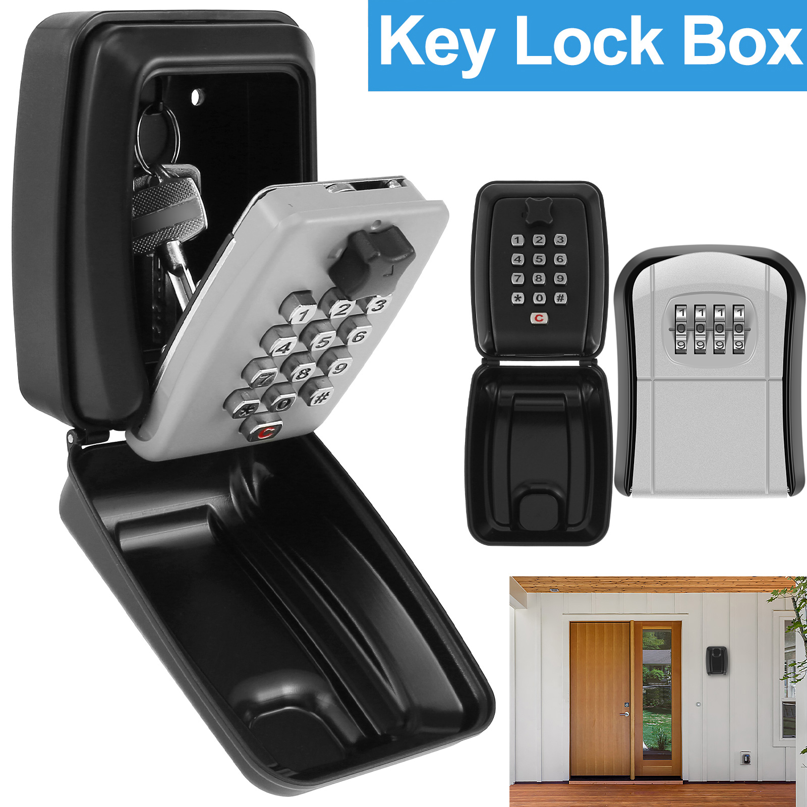 Key Lock Box Wall-Mount Secret - Home Security Ideas บทวิจารณ์และราคา
