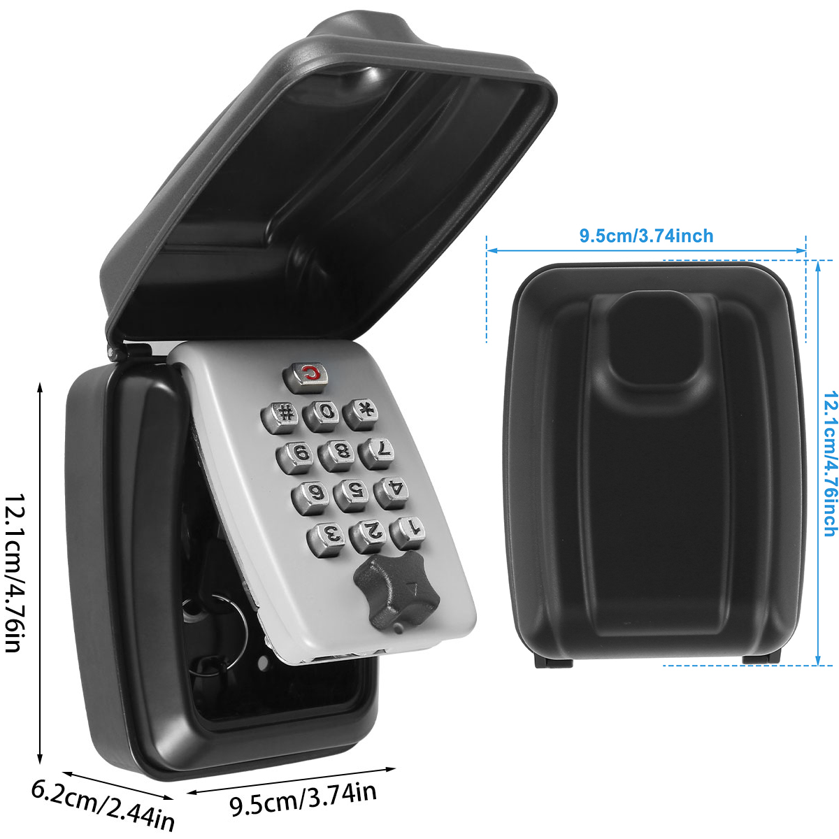 Key Lock Box Wall-Mount Secret - Home Security Ideas บทวิจารณ์และราคา