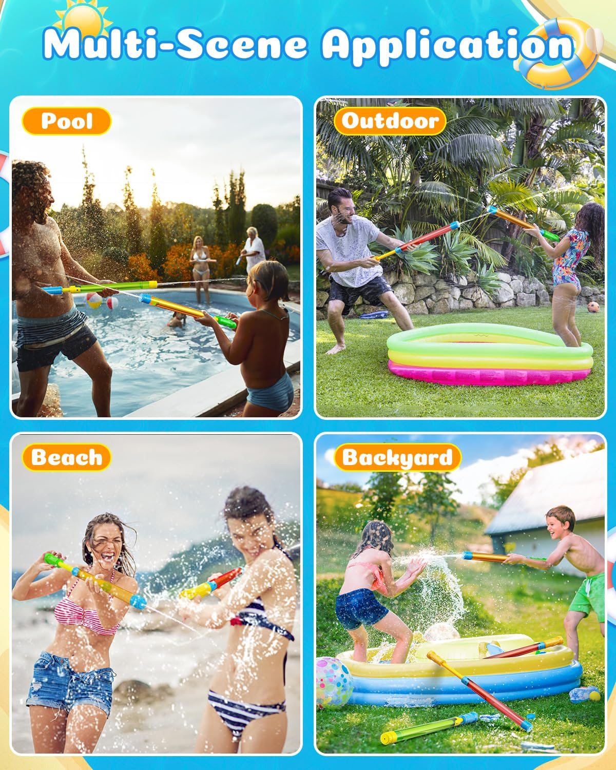 6-48PCS Water Guns for Kids Ad - Home Security Gun บทวิจารณ์และราคา