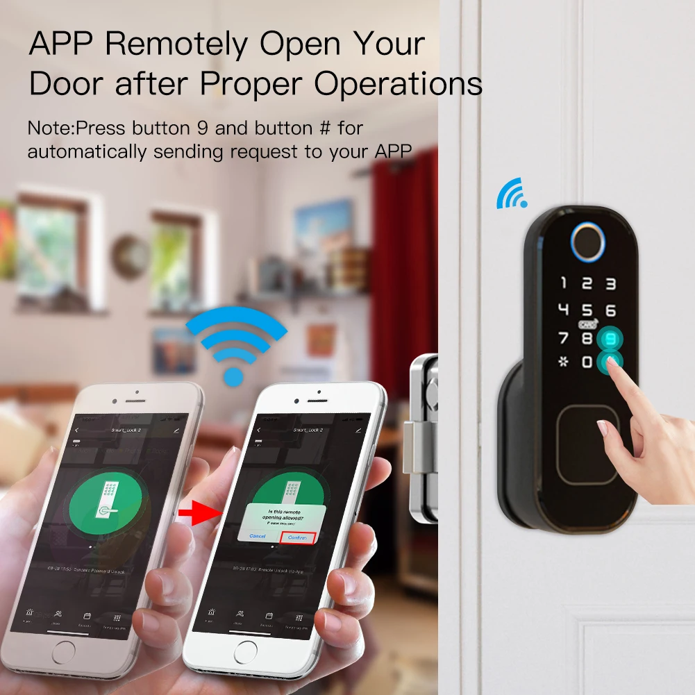 MOES WiFi Tuya Smart Lock Door - Home Security Ideas บทวิจารณ์และราคา