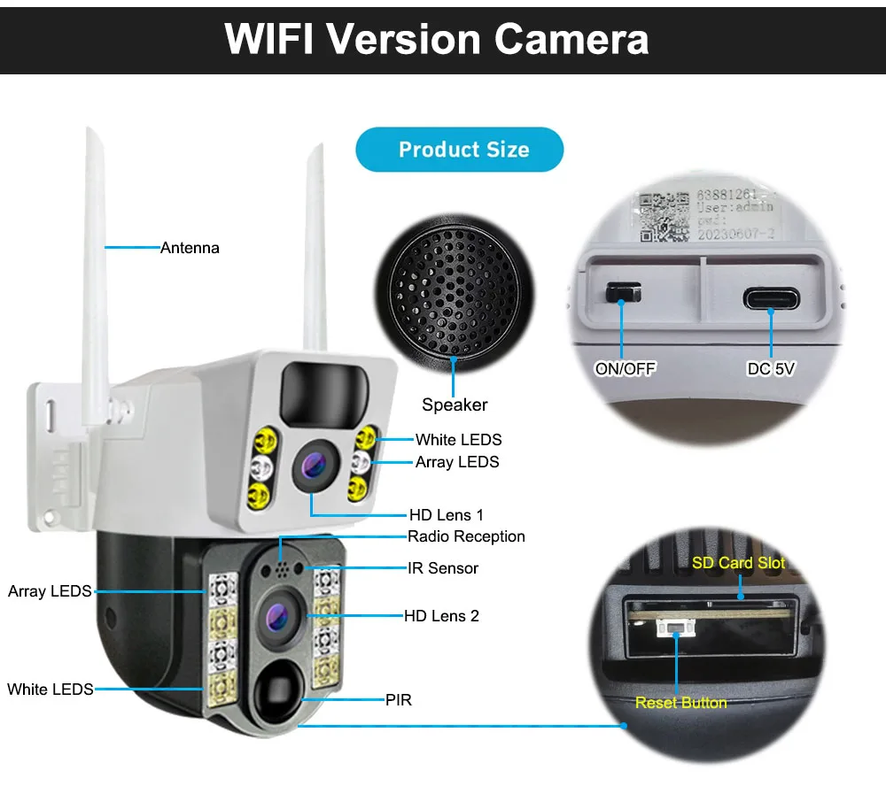 4K 8MP Wireless Solar Camera 4 - Ip Camera Outdoor 4K บทวิจารณ์และราคา