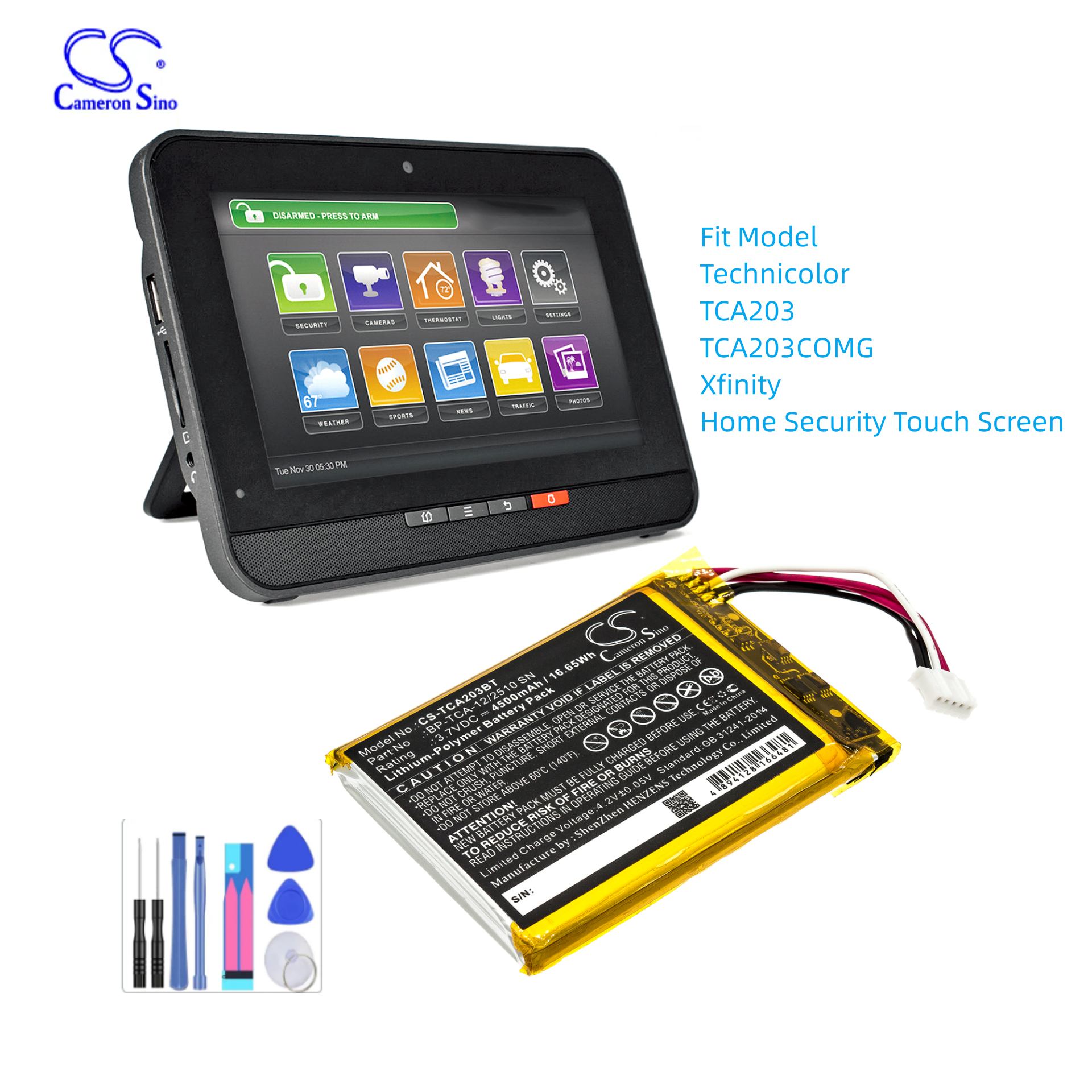 Alarm System Battery For Techn - Home Security Systems Xfinity บทวิจารณ์และราคา