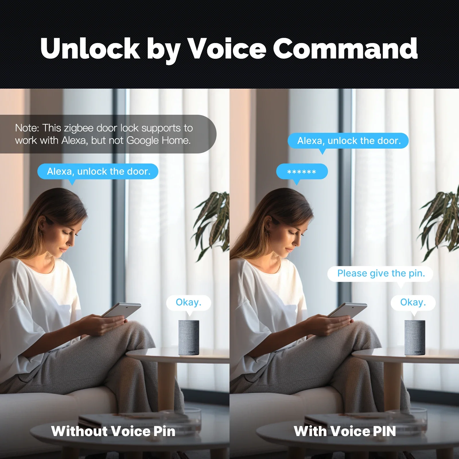 MOES Tuya ZigBee Smart Door Lo - Home Security Tapo บทวิจารณ์และราคา