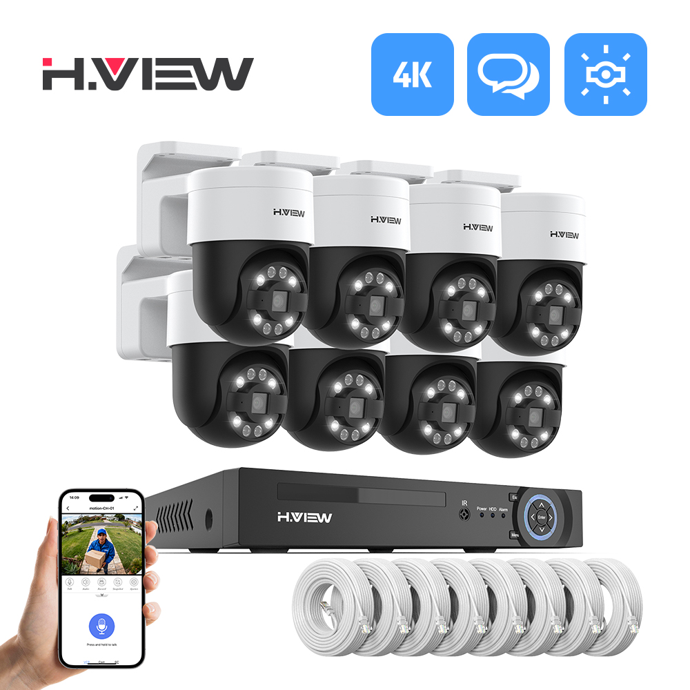 H.view 8Ch 4K 5MP 8MP Cctv Sec - Home Security Ideas บทวิจารณ์และราคา