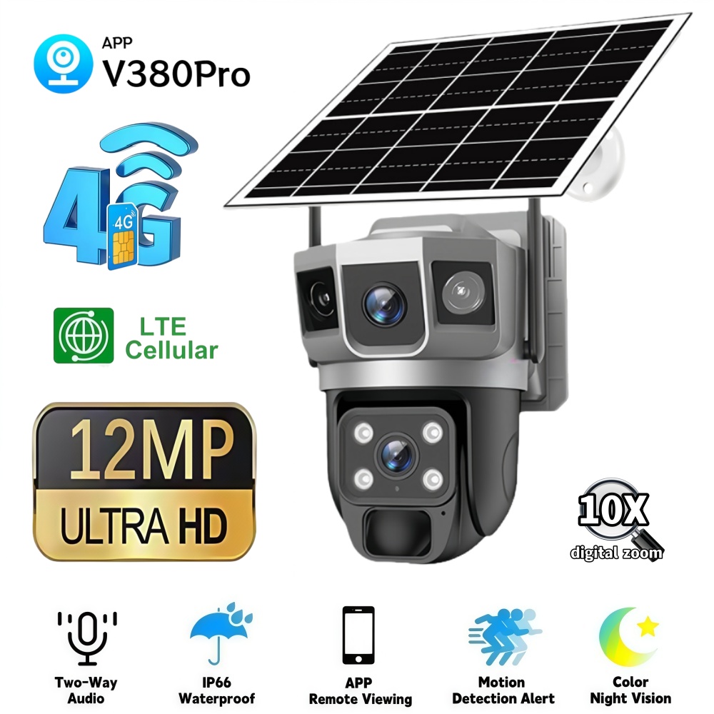 4G Camera Outdoor Solar Survei - Home Security Ideas บทวิจารณ์และราคา
