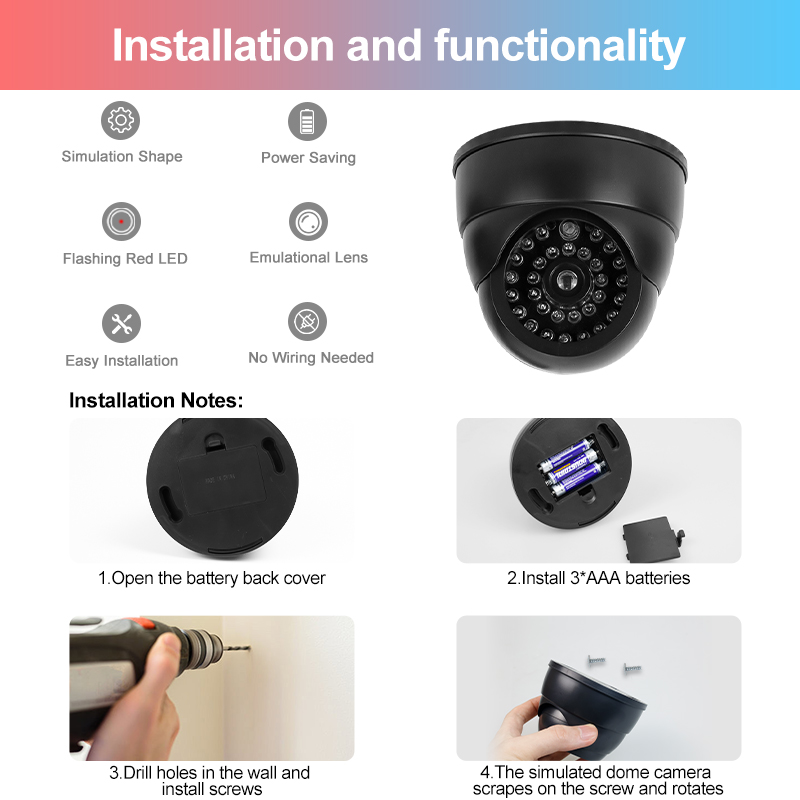 Fake Conch Dome Dummy Camera F - Home Security Ideas บทวิจารณ์และราคา