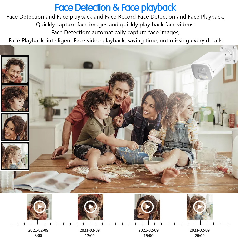 8MP Face Full Color Night Visi - Ip Camera Outdoor 4K บทวิจารณ์และราคา