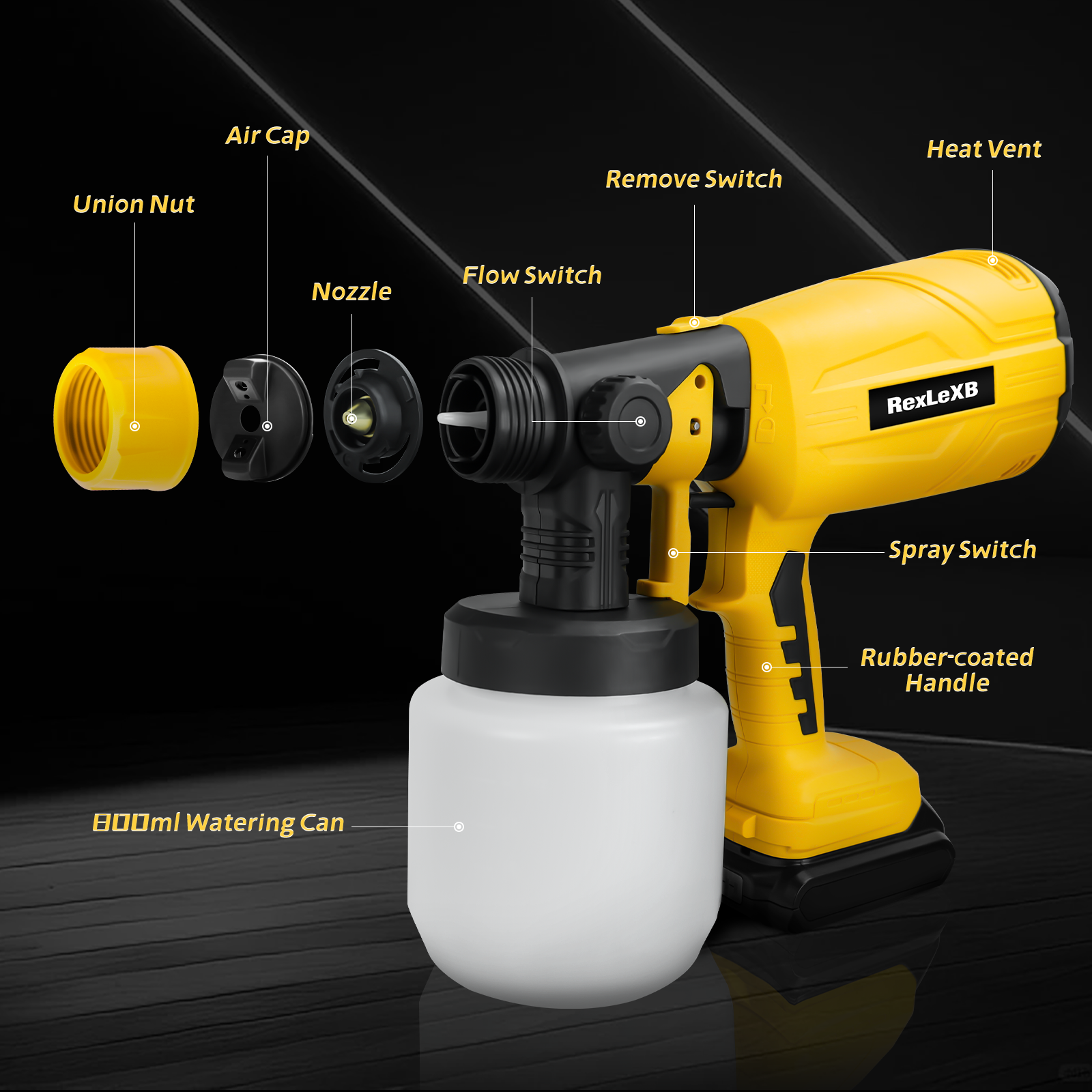 800ML Cordless Electric Spray  - Home Security Gun บทวิจารณ์และราคา