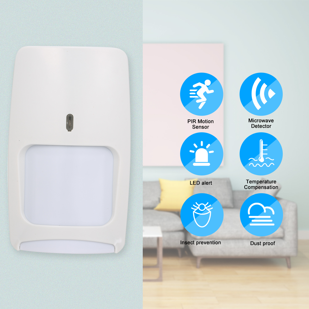 Wired Dual-tech Infrared Motio - Pet Immune Pir Sensor บทวิจารณ์และราคา