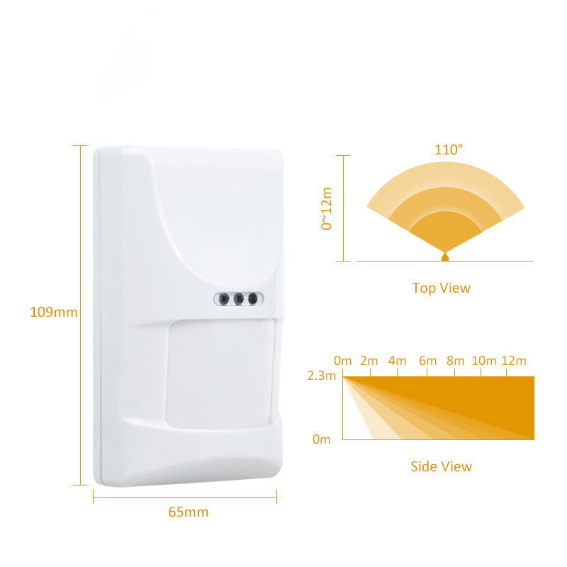 1/3pcs Wired Indoor PIR Microw - Pet Immune Pir Sensor บทวิจารณ์และราคา