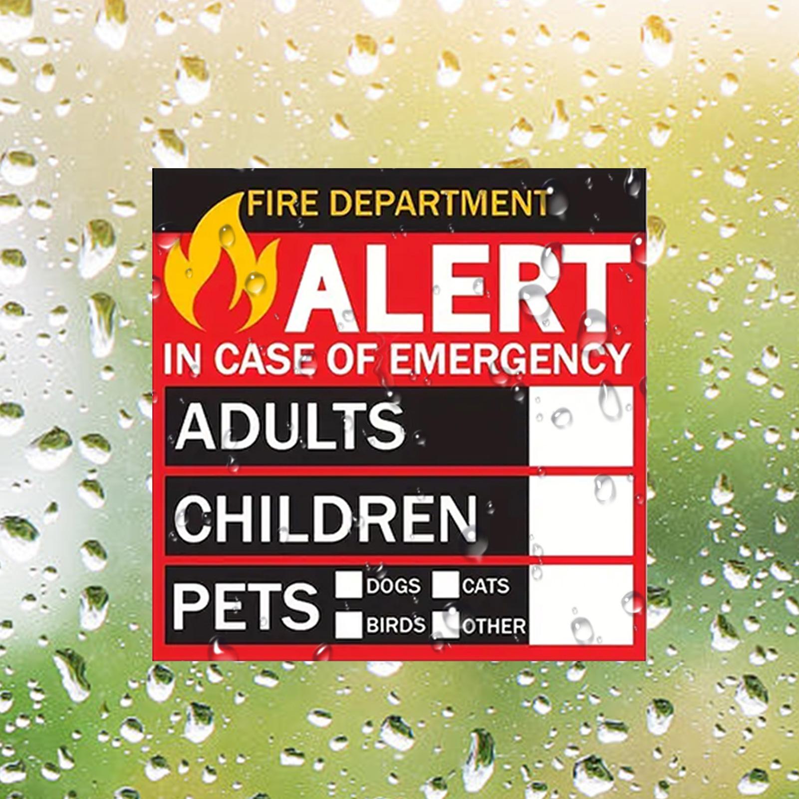 Fire Pet Alert Sticker Rain-Pr - Home Security Department บทวิจารณ์และราคา