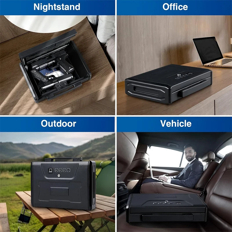 Gun Safe Box Hidden Portable H - Home Security Gun บทวิจารณ์และราคา