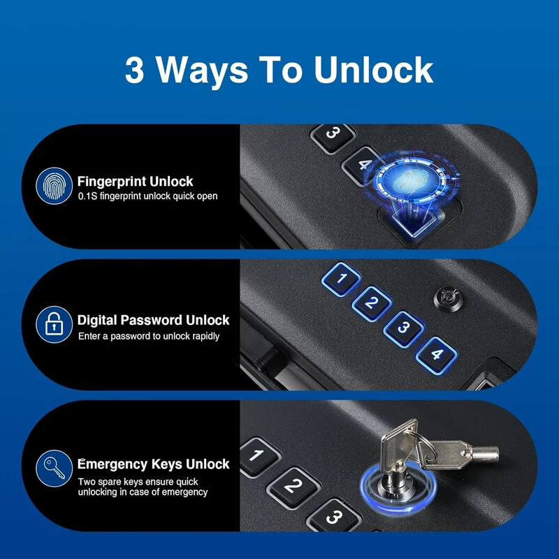 Gun Safe Box Hidden Portable H - Home Security Gun บทวิจารณ์และราคา