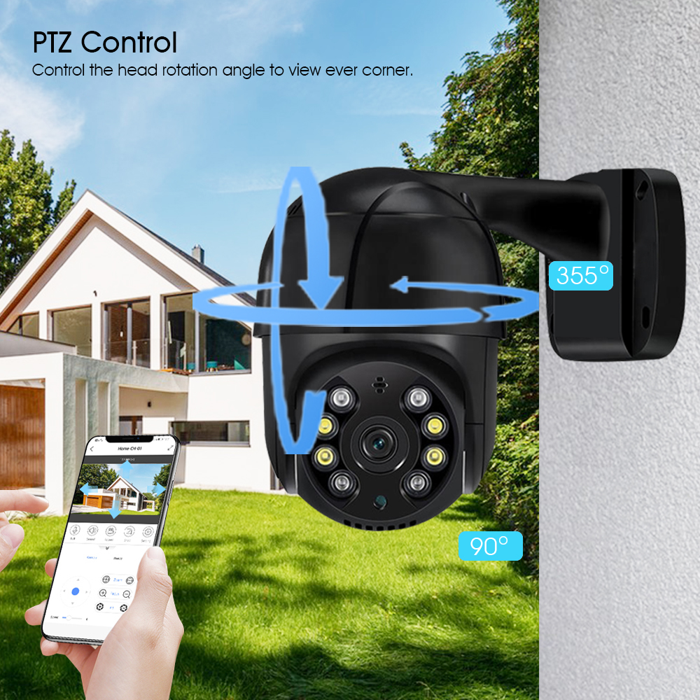 8CH 4K PTZ Security Camera Sys - Ip Camera Outdoor 4K บทวิจารณ์และราคา