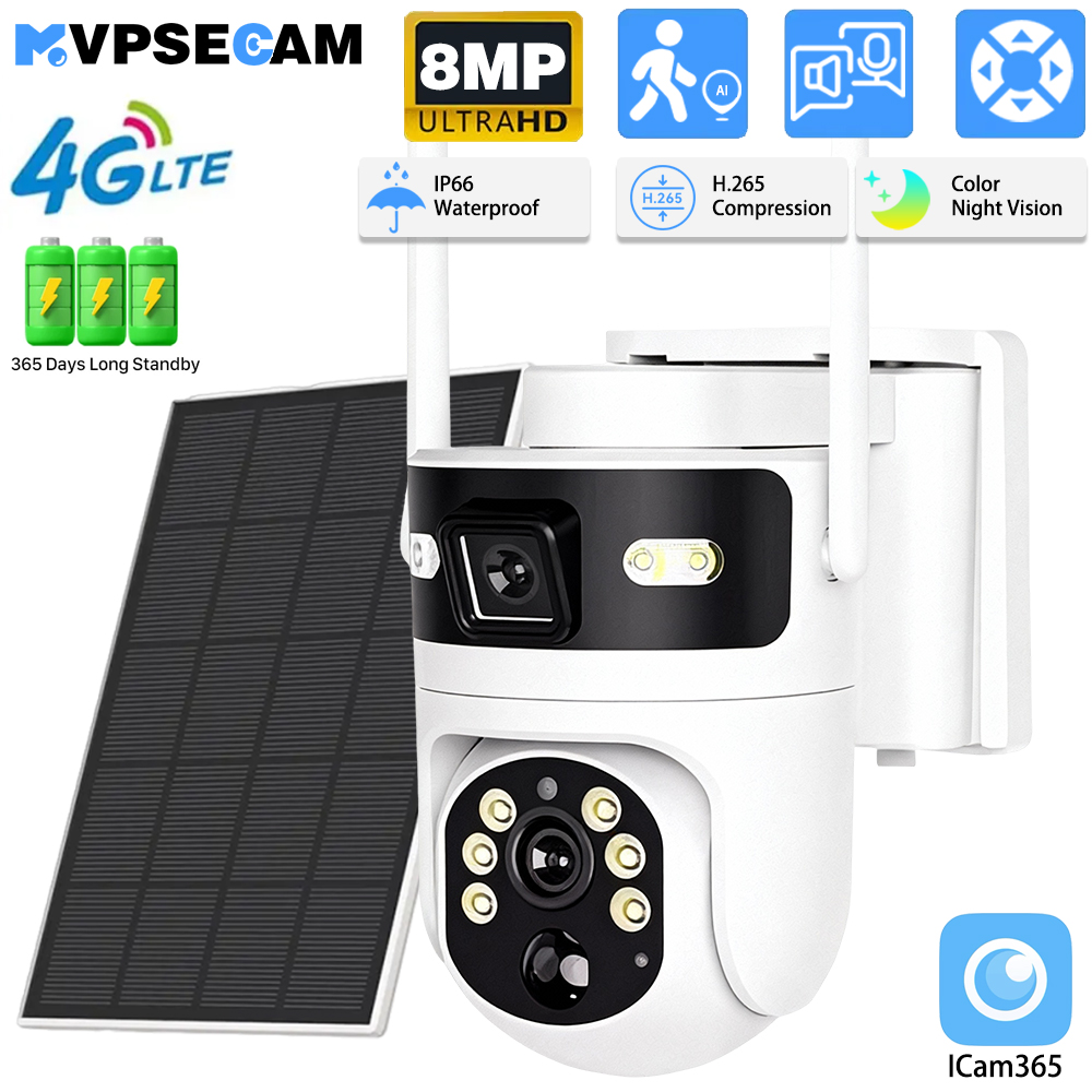 8MP 4K 4G SIM Card PTZ IP Came - Ip Camera Outdoor 4K บทวิจารณ์และราคา