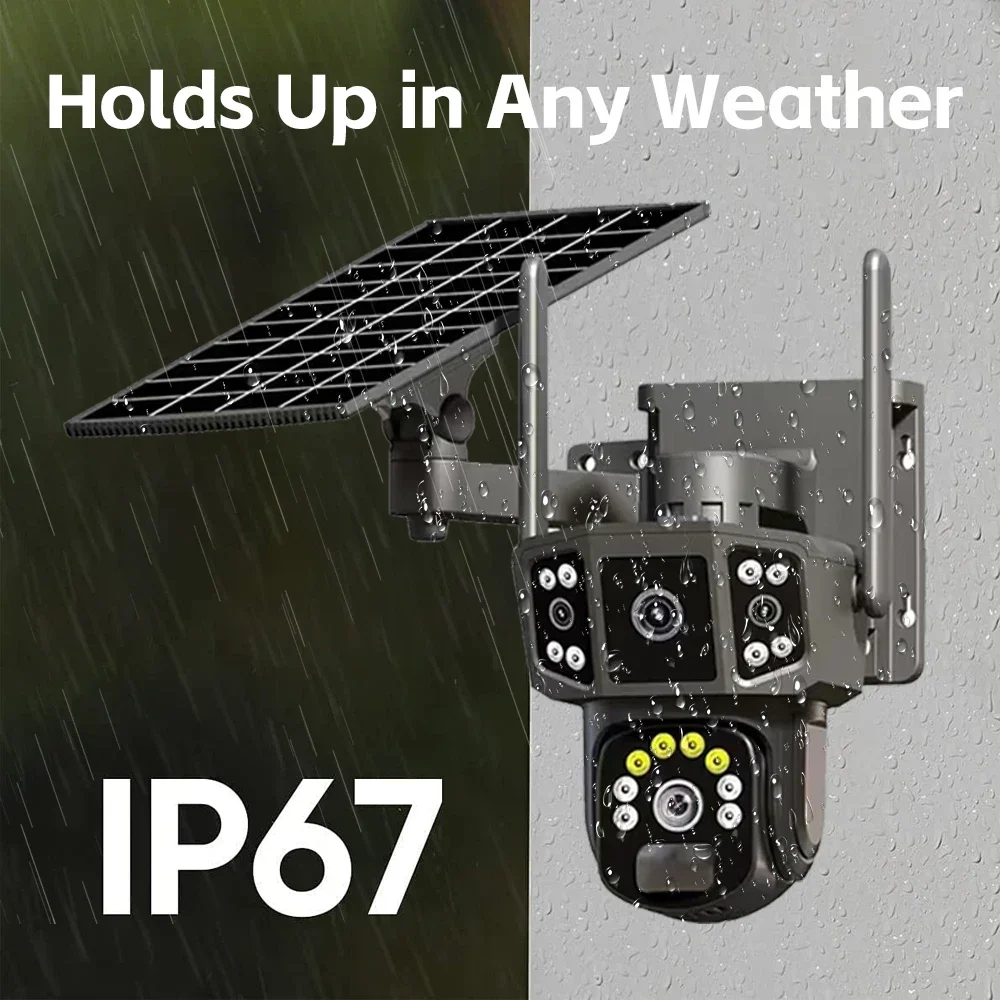 WIFI 4G sim solar camera V380, - Ip Camera Outdoor 4K บทวิจารณ์และราคา