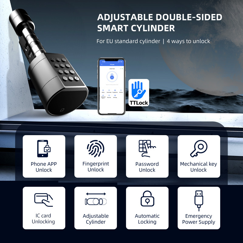 Smart Euro Cylindrical Door Lo - Home Security Ideas บทวิจารณ์และราคา