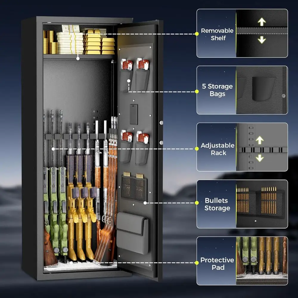 Secure Firearm Safe 10-15 Capa - Home Security Gun บทวิจารณ์และราคา