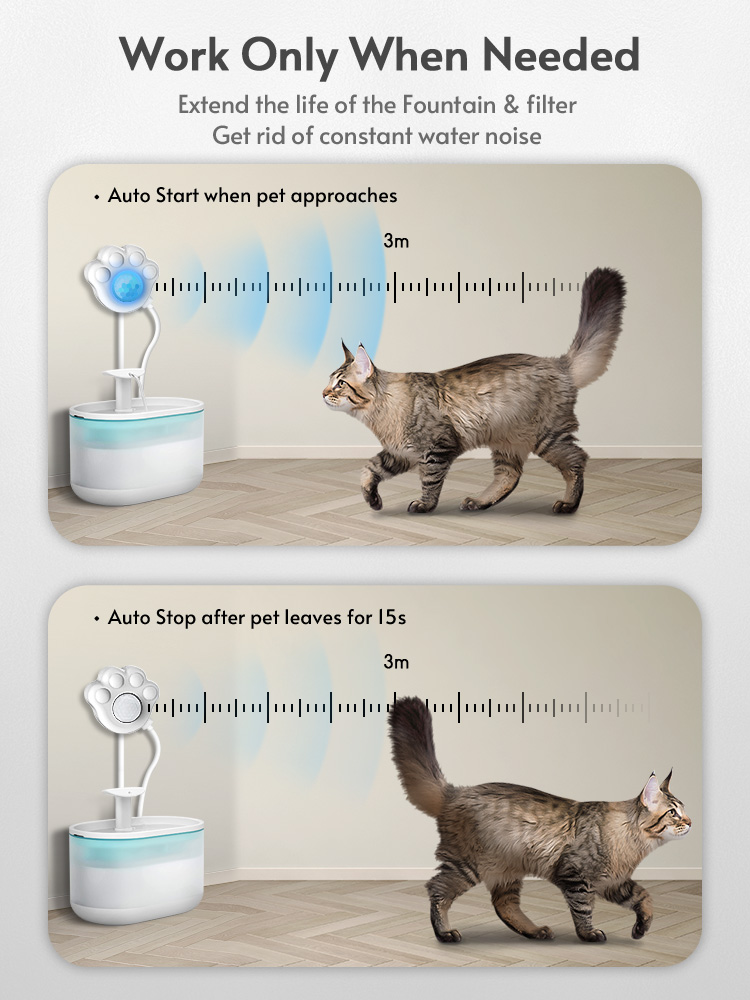 Cat Water Fountain Sensor Paw- - Pet Immune Pir Sensor บทวิจารณ์และราคา