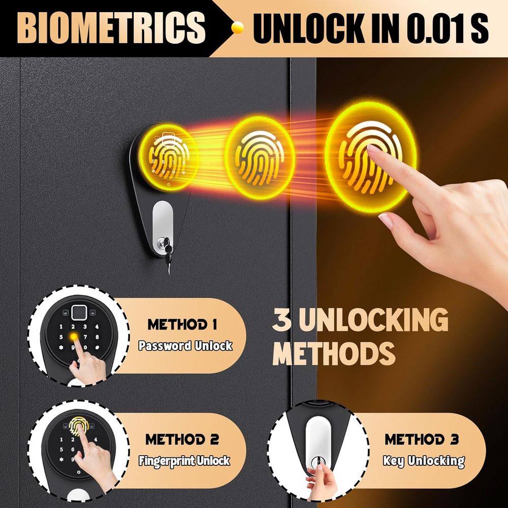 Biometric Fingerprint Access L - Home Security Gun บทวิจารณ์และราคา