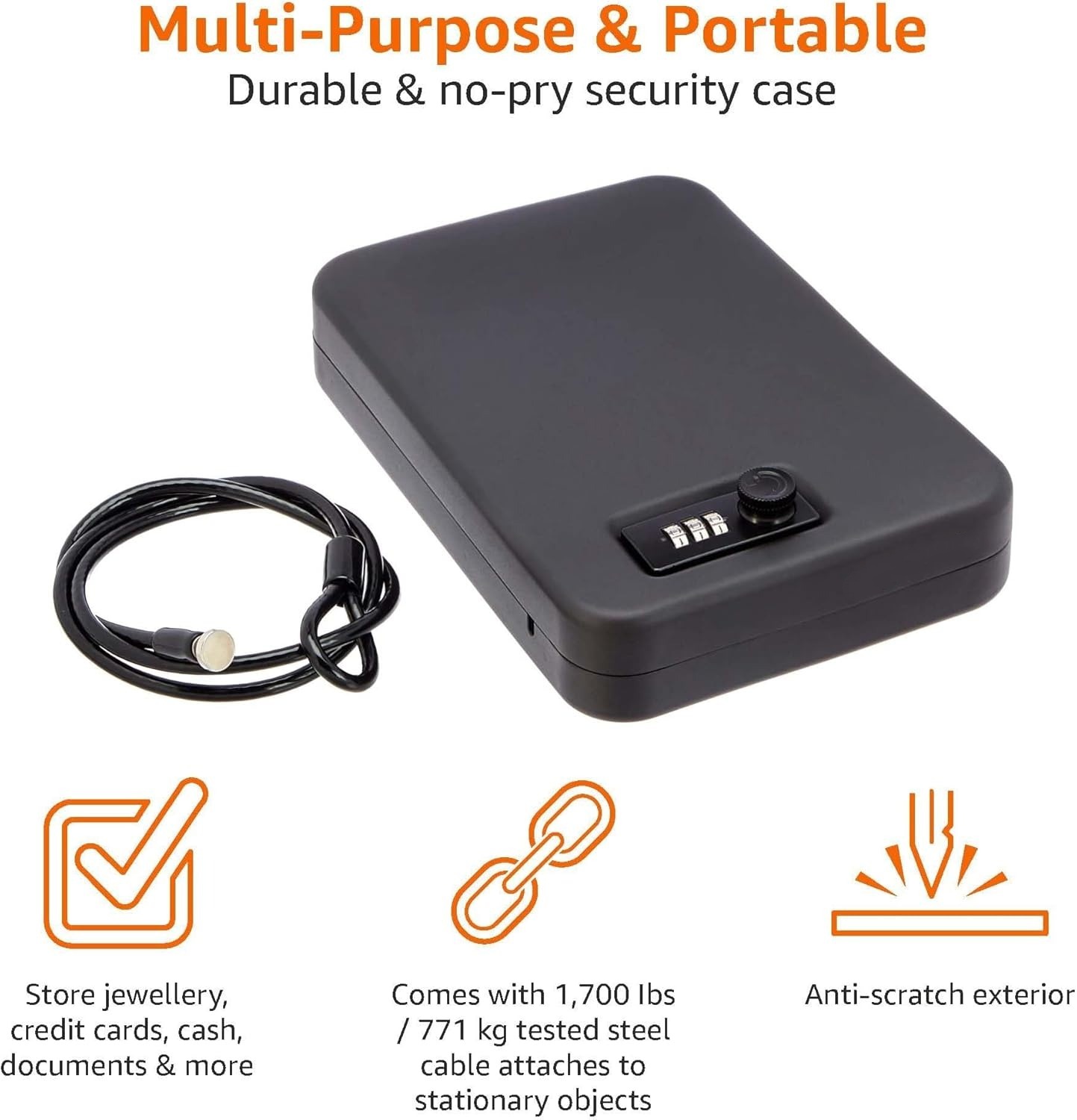 Portable Security Case Lock Bo - Home Security Gun บทวิจารณ์และราคา