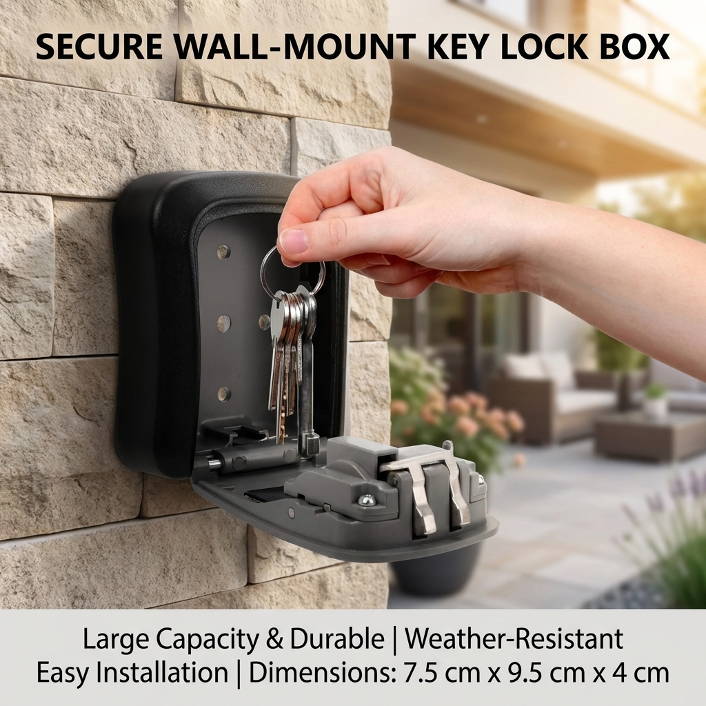Wall Mount Key Lock Box with 4 - Home Security Ideas บทวิจารณ์และราคา