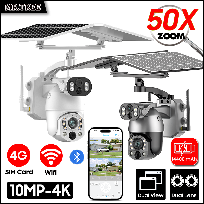 4K 50X Optical Zoom Dual Lens  - Ip Camera Outdoor 4K บทวิจารณ์และราคา