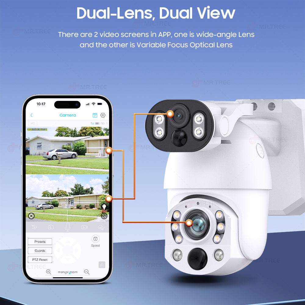4K 50X Optical Zoom Dual Lens  - Ip Camera Outdoor 4K บทวิจารณ์และราคา