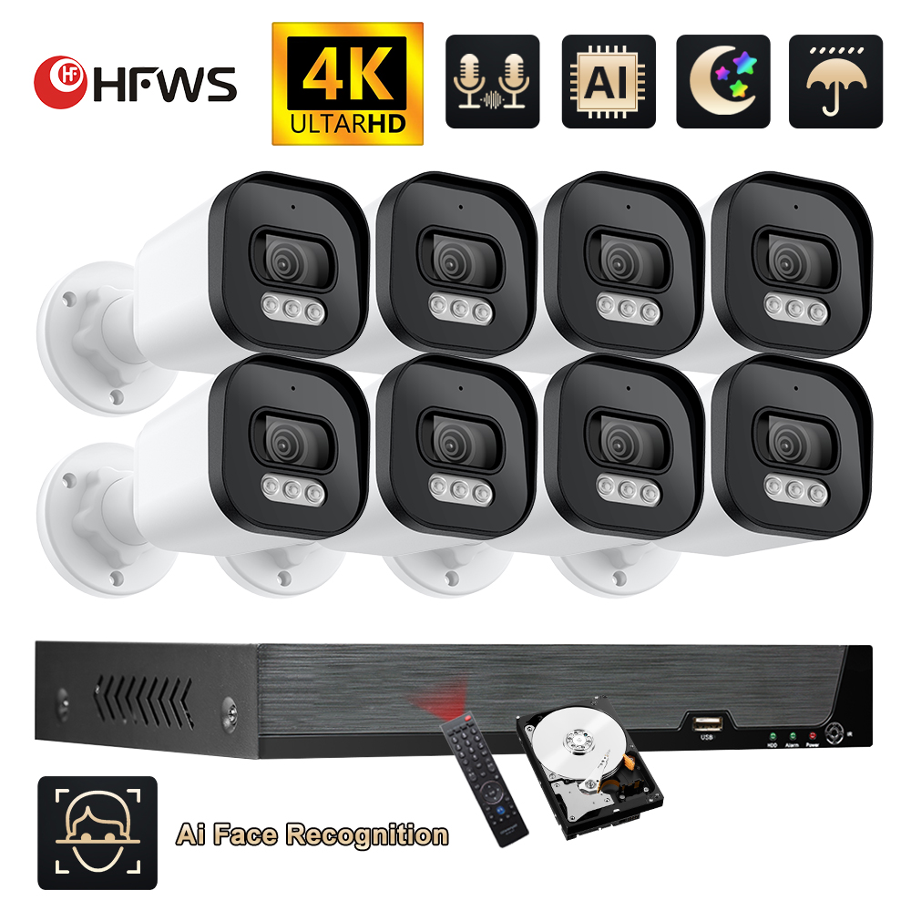 Hfws cctv camera security syst - Ip Camera Outdoor 4K บทวิจารณ์และราคา