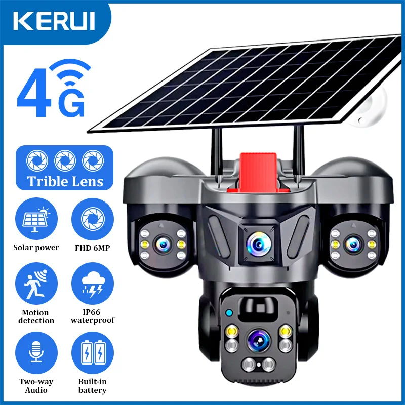 KERUI Outdoor PTZ 6MP 4G SIM W - Home Security Ideas บทวิจารณ์และราคา