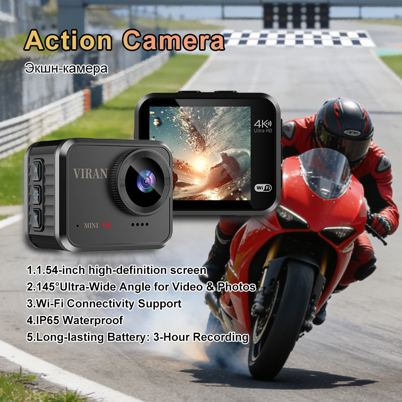 Mini Action Camera 4K Ultra HD - Ip Camera Outdoor 4K บทวิจารณ์และราคา